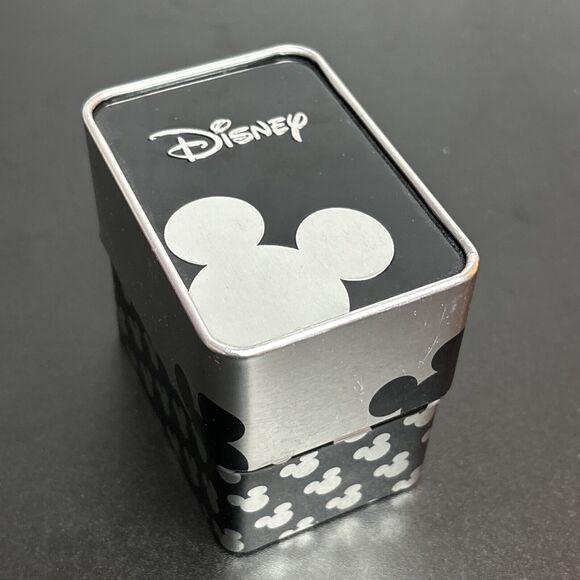 Disney Iconic Bracelet Watch Silver Gold Mickey Mouse Berger Co Metal Box READ - Picture 9 of 10